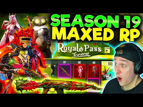 MAXED SEASON 19 ROYALE PASS Tier 1-100 - The BEST PASS Ever!