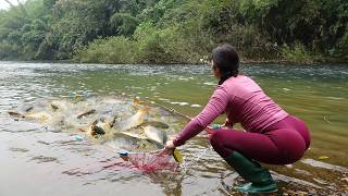 Full Video: 30 Days and Nights Fishing, Traditional Fishing Pulling The Net To Harvest Many Big Fish
