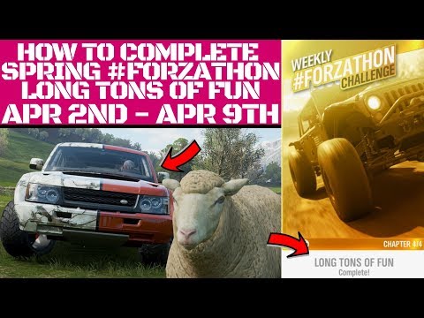 FORZA HORIZON 4 - HOW TO COMPLETE SPRING #FORZATHON LONG TONS OF FUN 200 #forzathon points