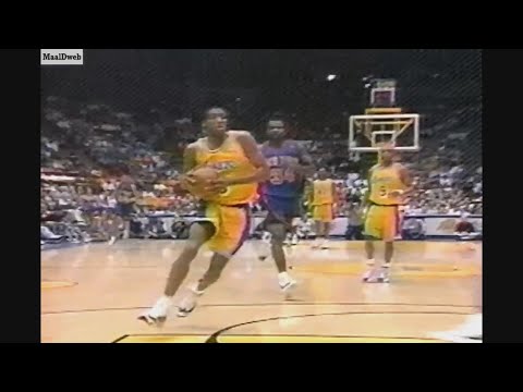 Eddie Jones 22 Points 3 Stl Vs. Knicks, 1996-97.