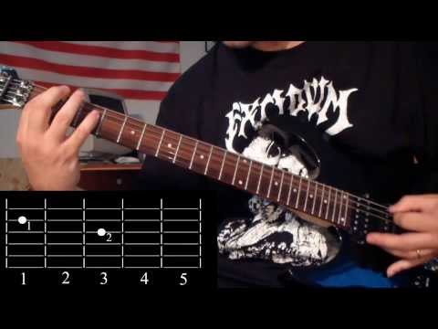 How to play Immolation - Close to a World Below (guitar lesson)
