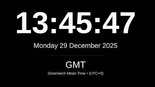 GMT Live Clock