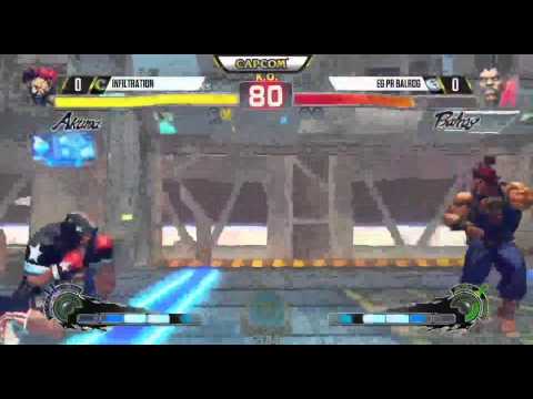 Capcom Cup USF4: Infiltration (Akuma) vs PR Balrog (Boxer) with Twitch chat in intervals