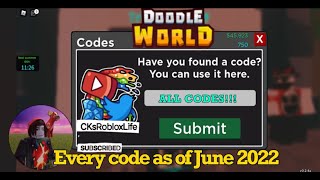 ALL CODES For Doodle World