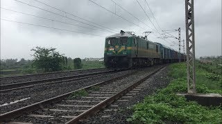 preview picture of video 'Tughlakabad WAG9 with Freight - Indain Railways.'