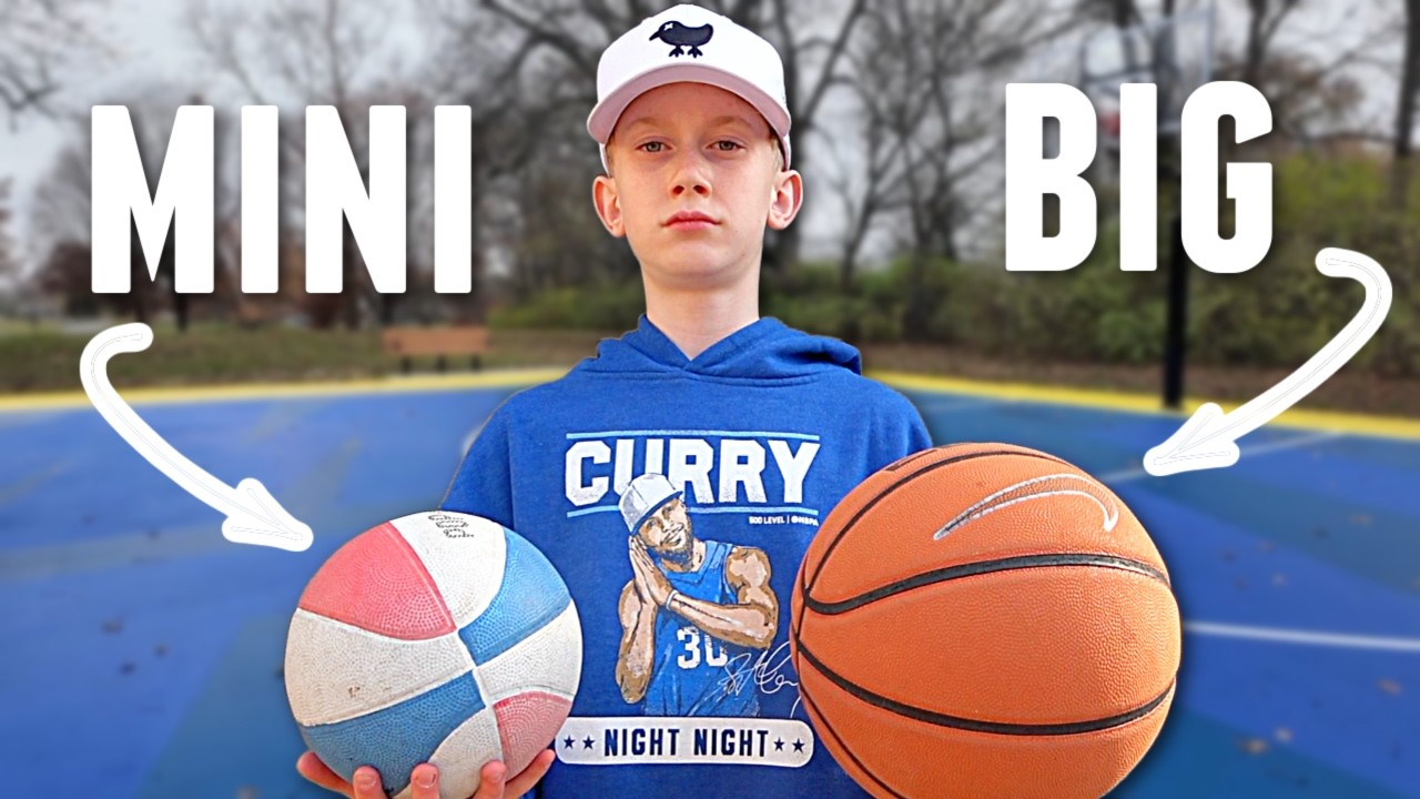 Big vs  Mini TRICK SHOT CHALLENGE!