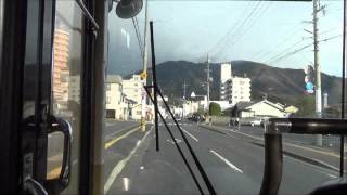 【広島交通】前面展望　河戸～可部駅前