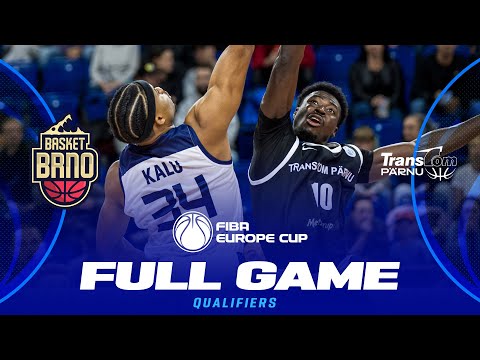 PUMPA Basket Brno v Transcom Parnu | Full Basketball Game | FIBA Europe Cup 2025-26