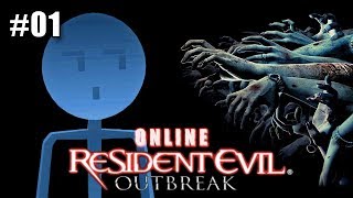 Resident Evil Outbreak Online 2018 Ep 01 - Stickmen pt 1