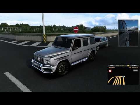 Euro Truck Simulator 2: Calais, France to Dover, UK (VIA THE CHANNEL TUNNEL) [Mercedes G-Class G63]