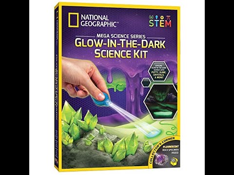National Geographic Mega Science Series (STEM) - Glow in the Dark Science Kit Part 1 - unboxing.