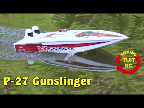 AquaCraft P-27 Gunslinger Boat Review: Around Tuit RC