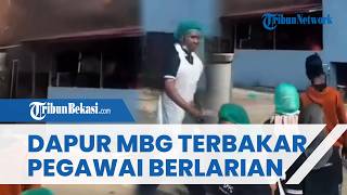 Suasana Panik saat Dapur Program Makan Bergizi Gratis di Bogor Terbakar, Pegawai Berlarian