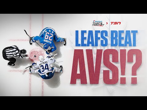 Did win over Avalanche change perception of Maple Leafs?