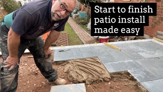Easy setting levels for your patio #slatetile #leveling #tips #gardendesign