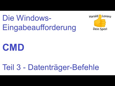 CMD-Tutorial (deutsch) CMD-Befehle Teil 3 - Datenträger-Befehle