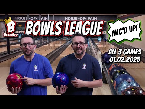 BLACK WIDOW MANIA + 3D OFFSET ASSAULT! | BrunsNick Bowls League! | HOUSE -OF- PAIN | 01.02.2025