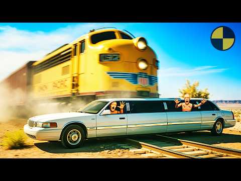 Trains & Cars Crashes #4 | BeamNG.Drive
