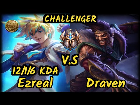 TSM Zven (EZREAL) vs DRAVEN - 12/1/6 KDA BOTTOM ADC CHALLENGER GAMEPLAY - NA