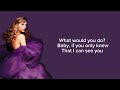TAYLOR SWIFT - I Can See You (Taylor’s Version) (From The Vault) (Lyrics)