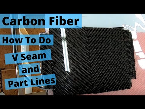 How To Make Part Lines and V Seams in Carbon Fiber Parts