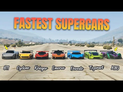 GTA 5 Online: DEVESTE VS EMERUS VS KRIEGER VS CYCLONE VS TEZERACT VS X80 VS 811 (WHICH IS FASTEST?)