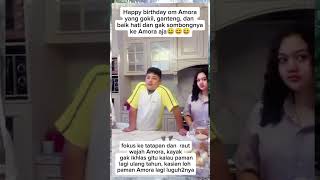 Download lagu Reaksi Amora liat pamannya ulang tahun, noh pamanmu  takut Amora#krisdayanti#raullemos#artis#shorts mp3