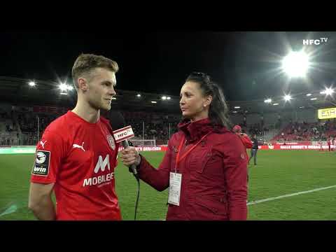 33. Spieltag 2022/23: Hallescher FC - VfL Osnabrück | Interviews nach dem Spiel
