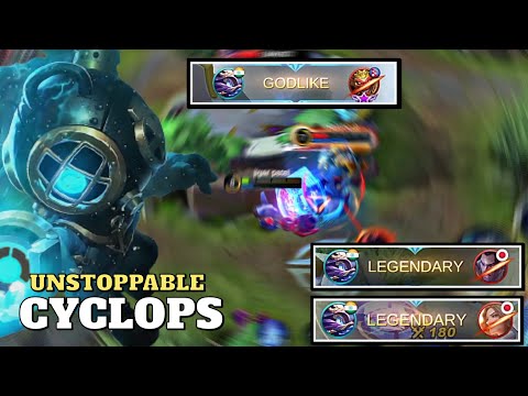 CYCLOPS UNSTOPPABLE GAMEPLAY WITH 13 KILLS | CYCLOPS BEST BUILD 2021 | SOLO RANK PUSHING | MlBB