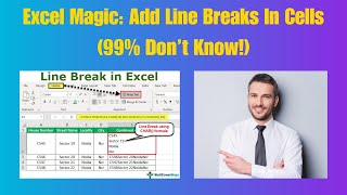 Download the video "How to  Add Line Breaks in a Cell in Microsoft Excel"