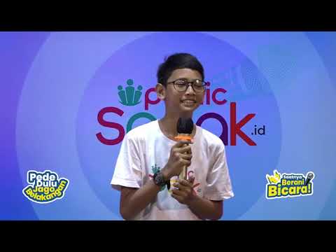 Video dokumentasi unjuk keberanian bicara dan public speaking siswa Speak Corner Serang episode 21