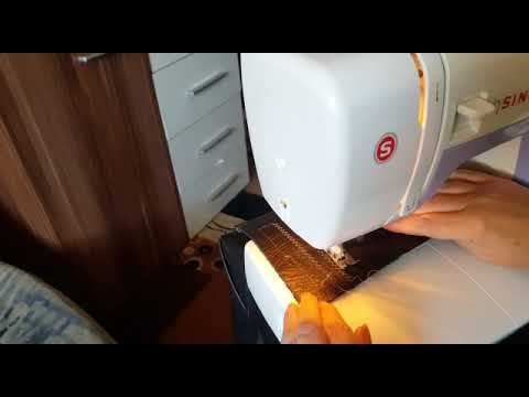 Nähmaschine Singer Simple 3232 näht Leder, швейная машина шьет кожу, sewing machine sews leather