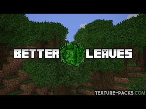 Texture-Packs.com: Minecraft! - Better Leaves Texture Pack Download for Minecraft (Bushy Leaves)