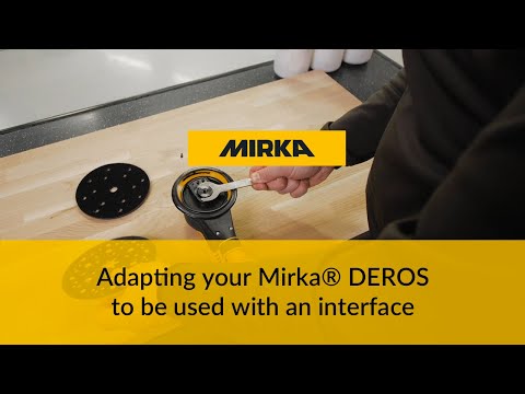 Reducing vibration on a Mirka® DEROS when sanding with an interface