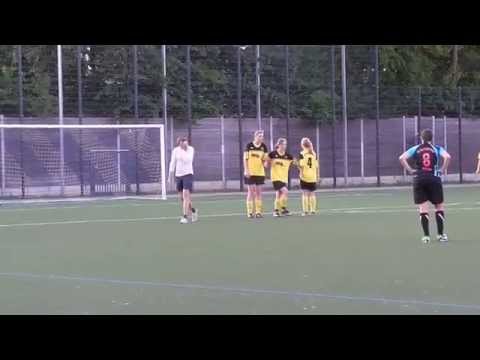 Fußballdamen Freistoßtor - BW- Aasee Münster  vs. GS Hohenholte 2:1