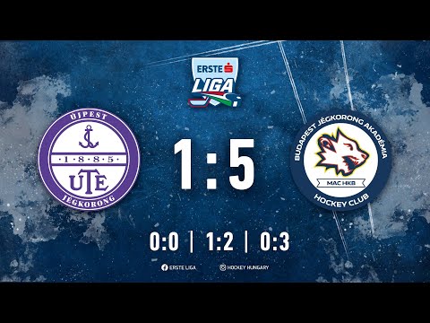 Gólösszefoglaló EL 28 - UTE - Budapest Jégkorong Akadémia HC 1-5 20221007