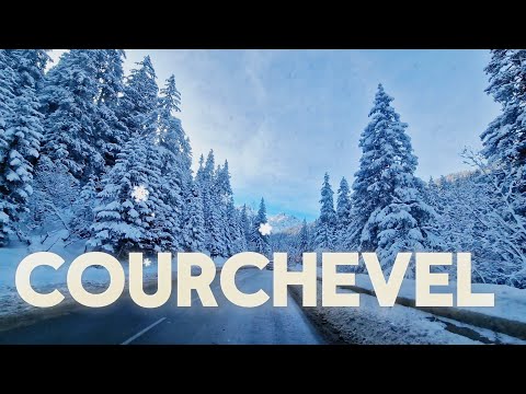 4K 🇨🇵 COURCHEVEL/ The most famous ski resort in the world/  Route trip