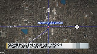Clovis police investigating fatal motorcycle crash