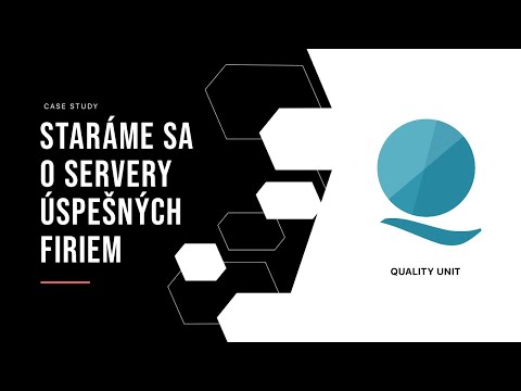 Milióny zákazníkov na nich spoliehajú. My im tvoríme serverové riešenia (Quality Unit + WebSupport)