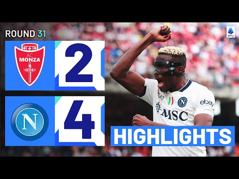 MONZA-NAPOLI 2-4 | HIGHLIGHTS | Osimhen scores in six-goal thriller | Serie A 2023/24