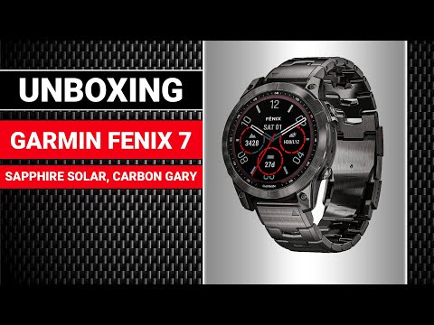 [ Unboxing ] Garmin Fenix 7 - Sapphire Solar, Carbon Gary DLC Ti with Vented Ti Band