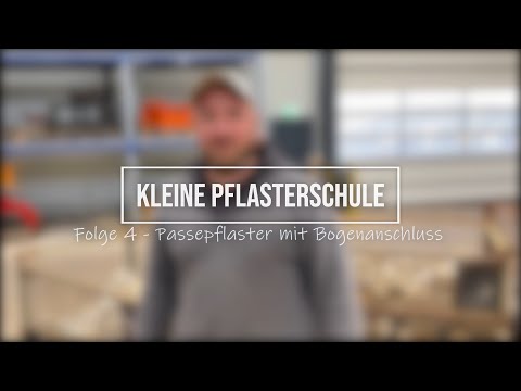 Kleine Pflasterschule - Passepflaster: 4 - Passe mit Bogenanschluss