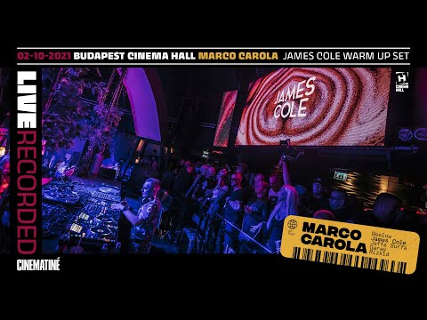 MARCO CAROLA Budapest Cinema Hall party James Cole live warm up set (02-10-2021)