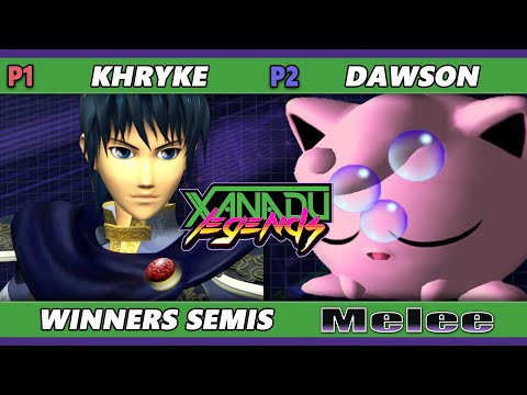 Xanadu Legends Top 8 - Khryke (Marth) Vs. Dawson (Jigglypuff) Smash Melee - SSBM