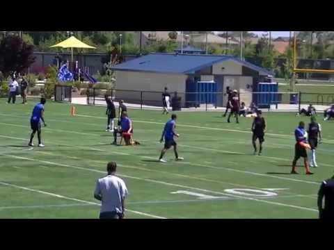 (MVP)Tyrone Williams jr. QB Merced High 2014 Passing Down Elite 7 on 7 CenCal Regional