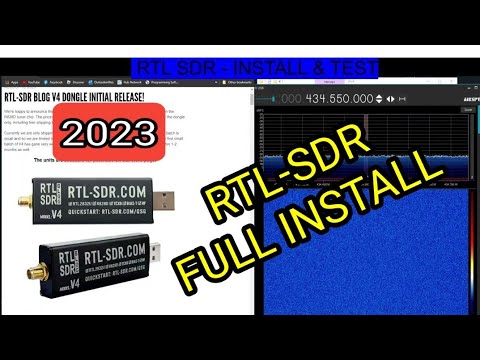RTL SDR v3 & v4 – INSTALLIEREN & TESTEN, 2023