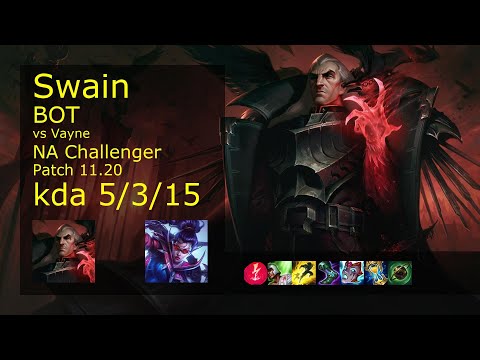 Swain Bot vs Vayne - NA Challenger 5/3/15 Patch 11.20 Gameplay