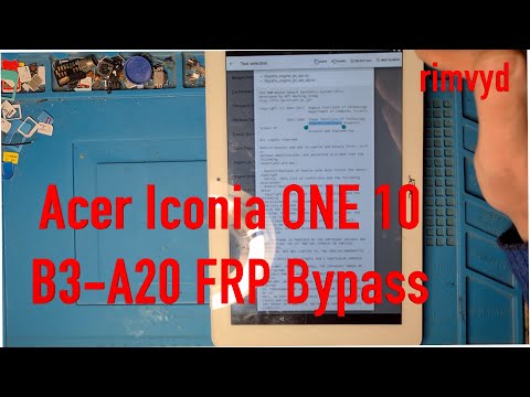 Acer Iconia ONE 10 B3 A20 FRP Bypass