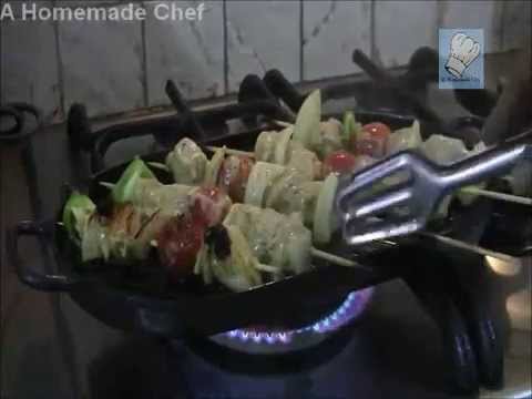 Stove Top Homemade Chicken Kebab recipe - Middle...