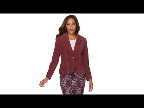 Hal Rubenstein The "Christy" Washable Suede Jacket